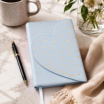 Eccolo Dayna Lee Love Journal w/ Magnetic Heart Flap 256 Ruled Pages 5.5x7