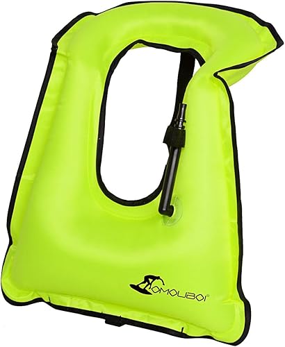 OMOUBOI Chaleco inflable de snorkel para adultos mujeres hombres, chaquetas de esnórquel con correa para la entrepierna para snorkeling Natación