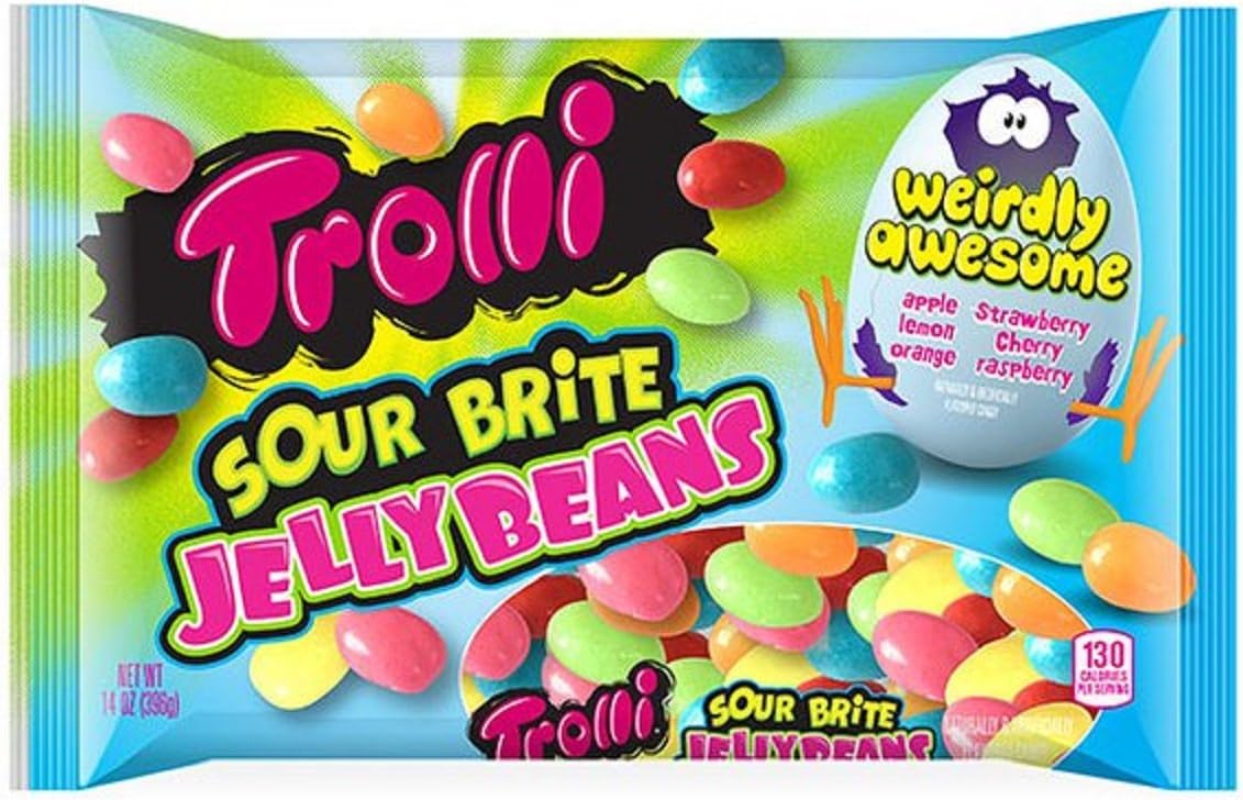 TrolliSour Brite Jelly Beans, 14 Ounce