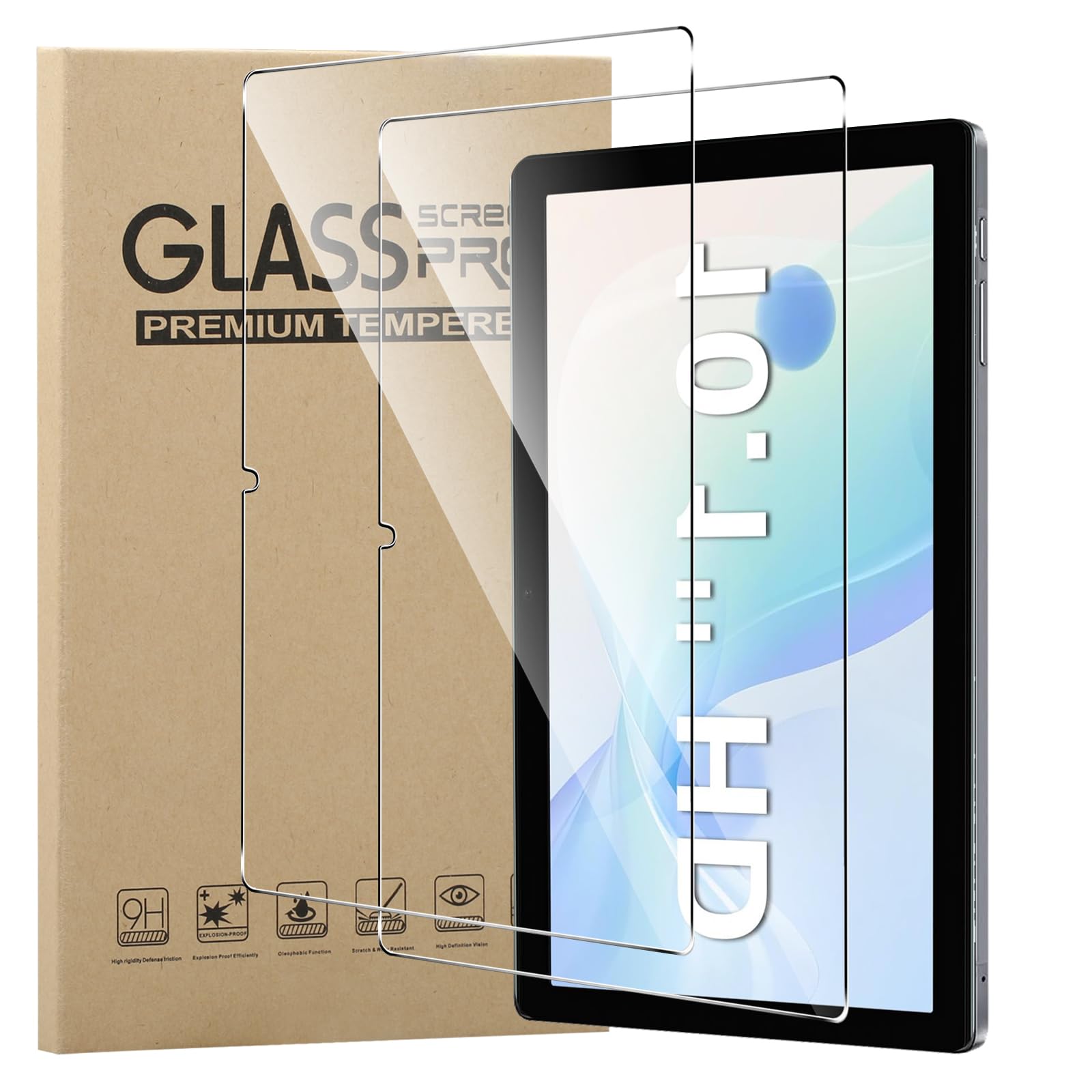 Protector De Pantalla Para Doogee U11 Pro (2 Unidades) - Transparente, Antiarañazos Y Antihuellas