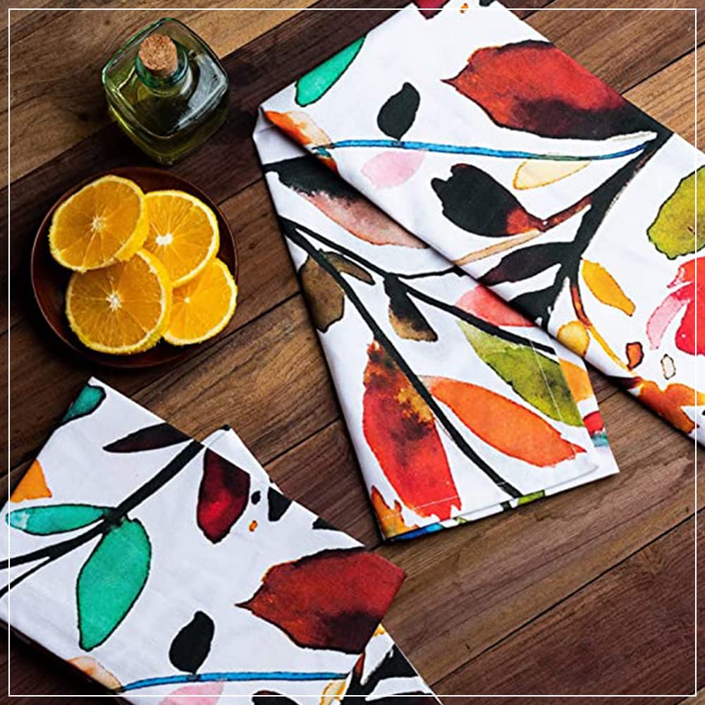 Cotton Carnival Strofinacci Da Cucina In Cotone 100% Ring Spun - Set Da 3 Con Stampe Bicicletta, Super Assorbenti, Con Anello