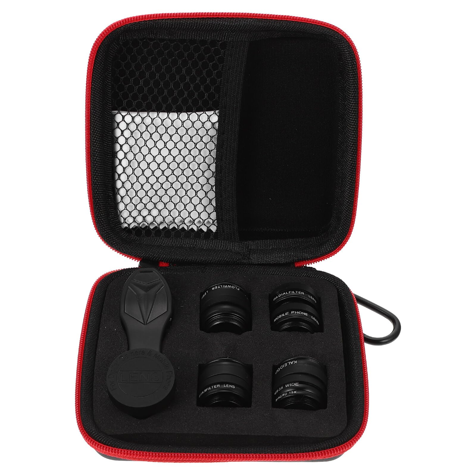 Toddmomy Filtros de Cámara Móvil Lente Macro de Teléfono Celular Lente de Teléfono Móvil para Fotografía de Cerca y Efectos Especiales Color Negro Material Resistente para Móviles