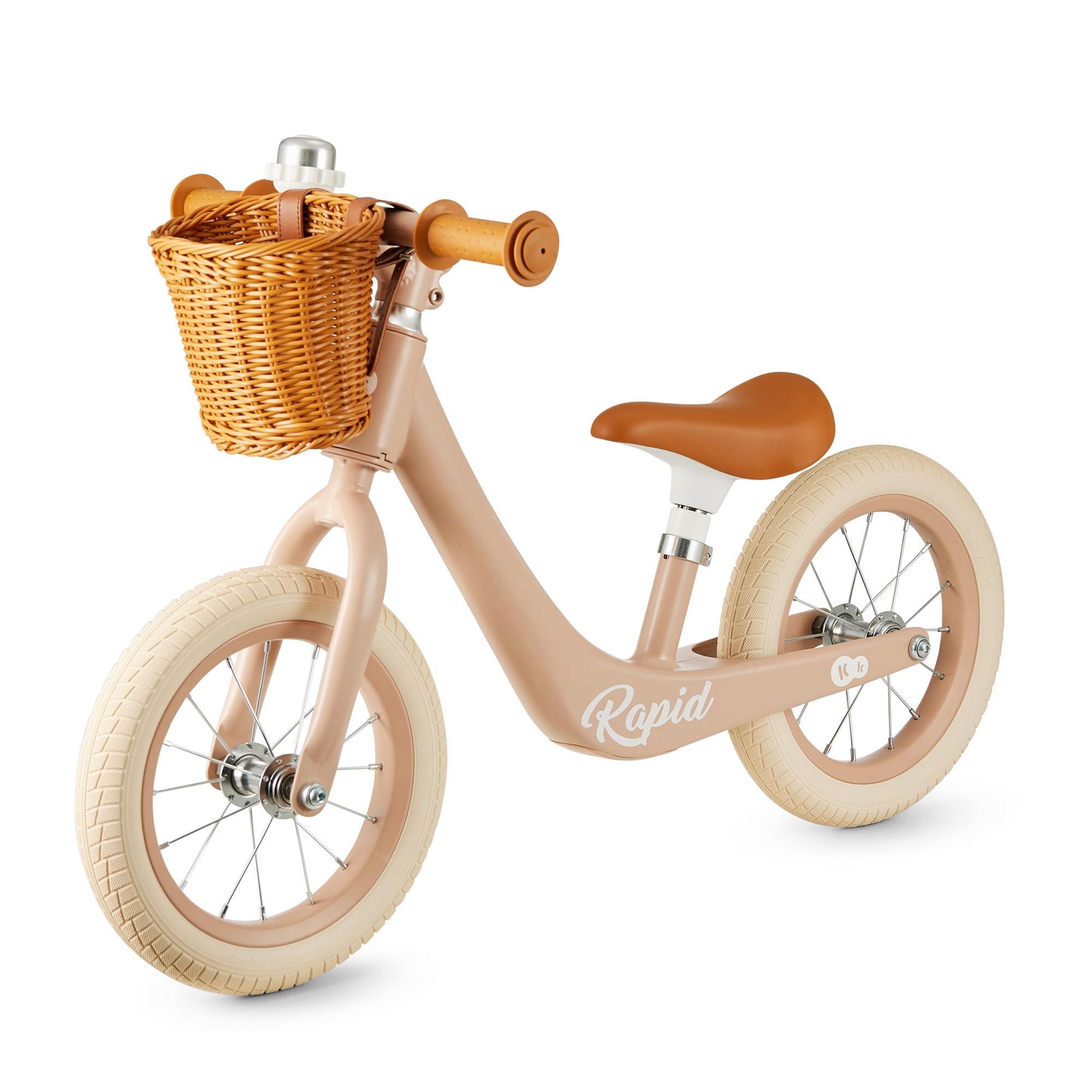 Kinderkraft Rapid 2 Draisienne en Métal, Vélo sans Pédale, Velo Bebe, Siège Réglable, Style Rétro, pour Les Enfants de 2 Ans, pèse 3,​7 kg, Rose