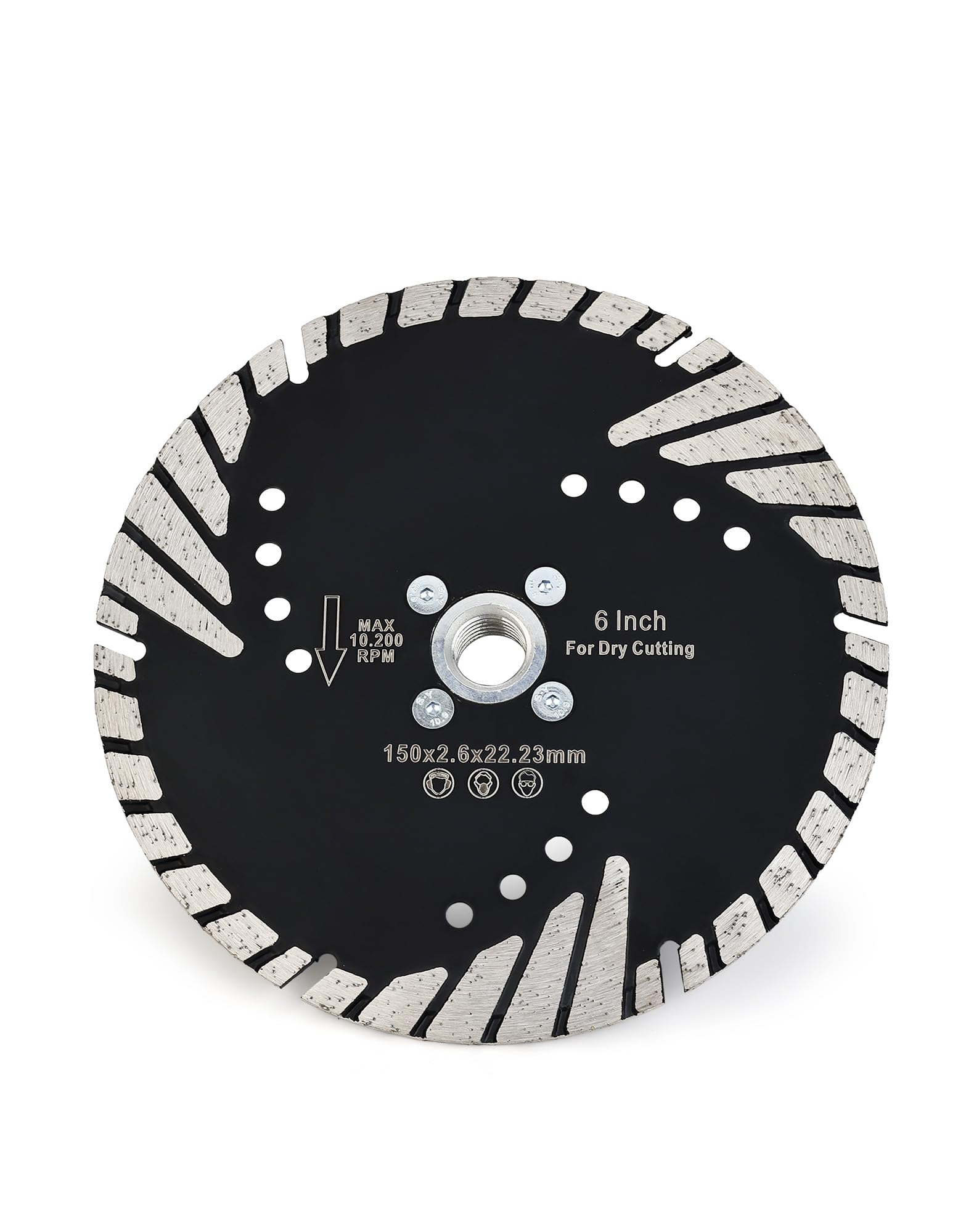 Casaverde 6" Granite Blade,Diamond Saw Blade with Removable 5/8-11 Thread Dry Cutting for Granite Marble Stone and Hard pavers