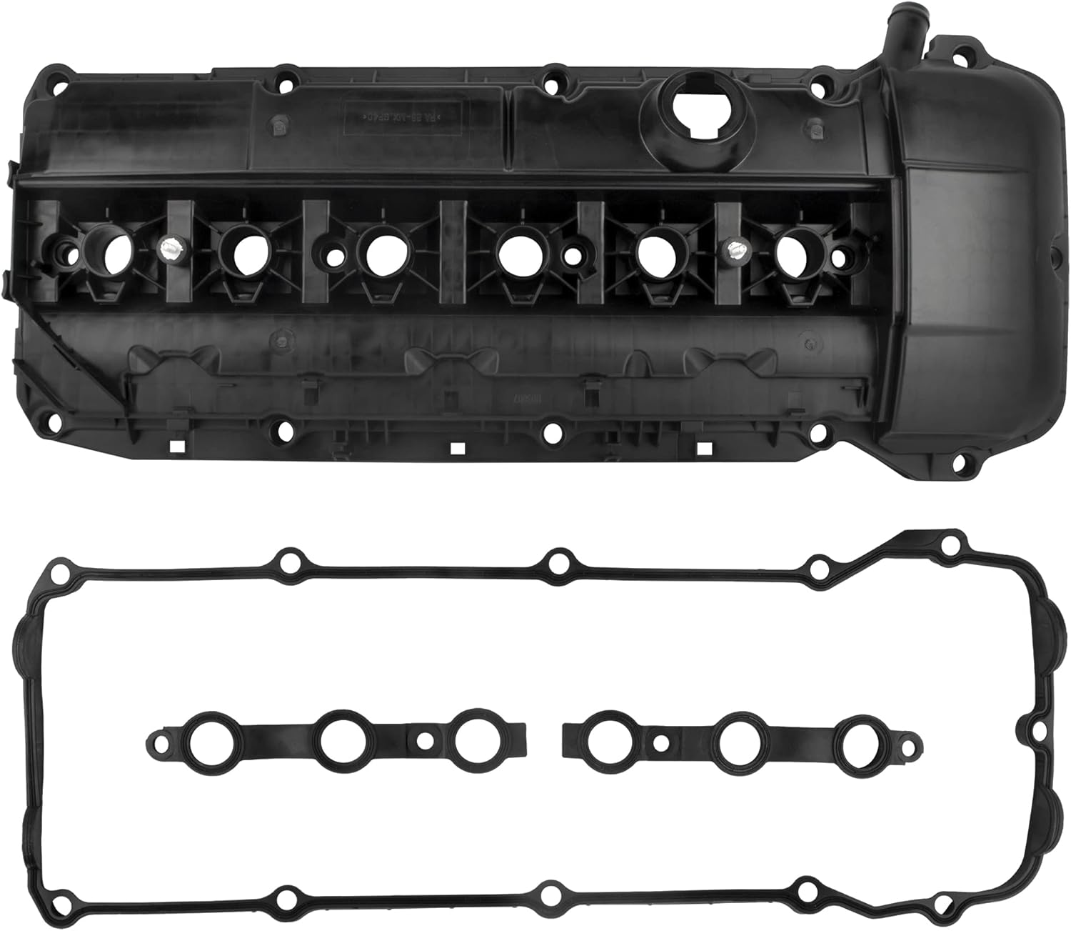BOXI Engine Valve Cover w/Gasket Fits for BMW E46 E39 320i 325i 525i X3 X5 Z4 2.5L 3.0L 2002 2003 2004 2005 2006 | Replace OE# 1127512840 11127512839 15-33077-02 11120030496