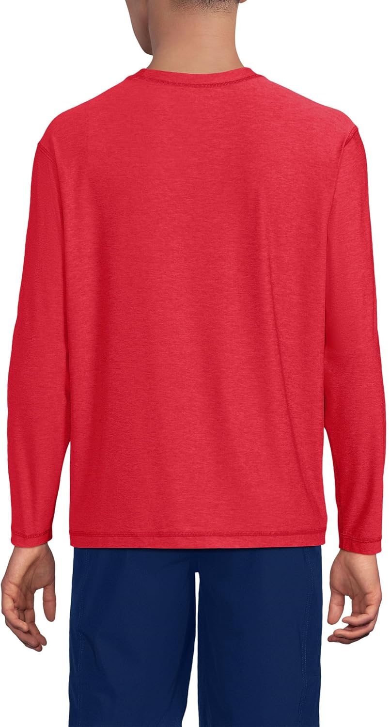 Lands' End Men's Long Sleeve Swim Tee Rash Guard
