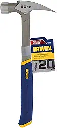 IRWIN Martelo Uso Geral 500g, Cabo Anatômico de Fibra de Vidro, 1954888