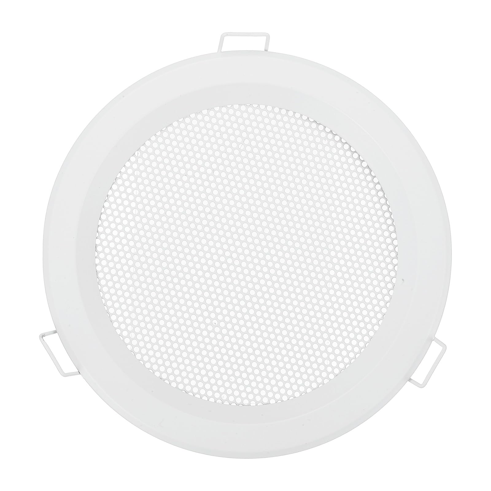 Nexarelle Round Ceiling Vent Cover (125mm / 5" Duct Opening Size) - Aluminum Alloy Ceiling Air Grille Soffit Exhaust Vent Micro Hole Mesh Cover Plate for Bathroom Home Kitchen, White