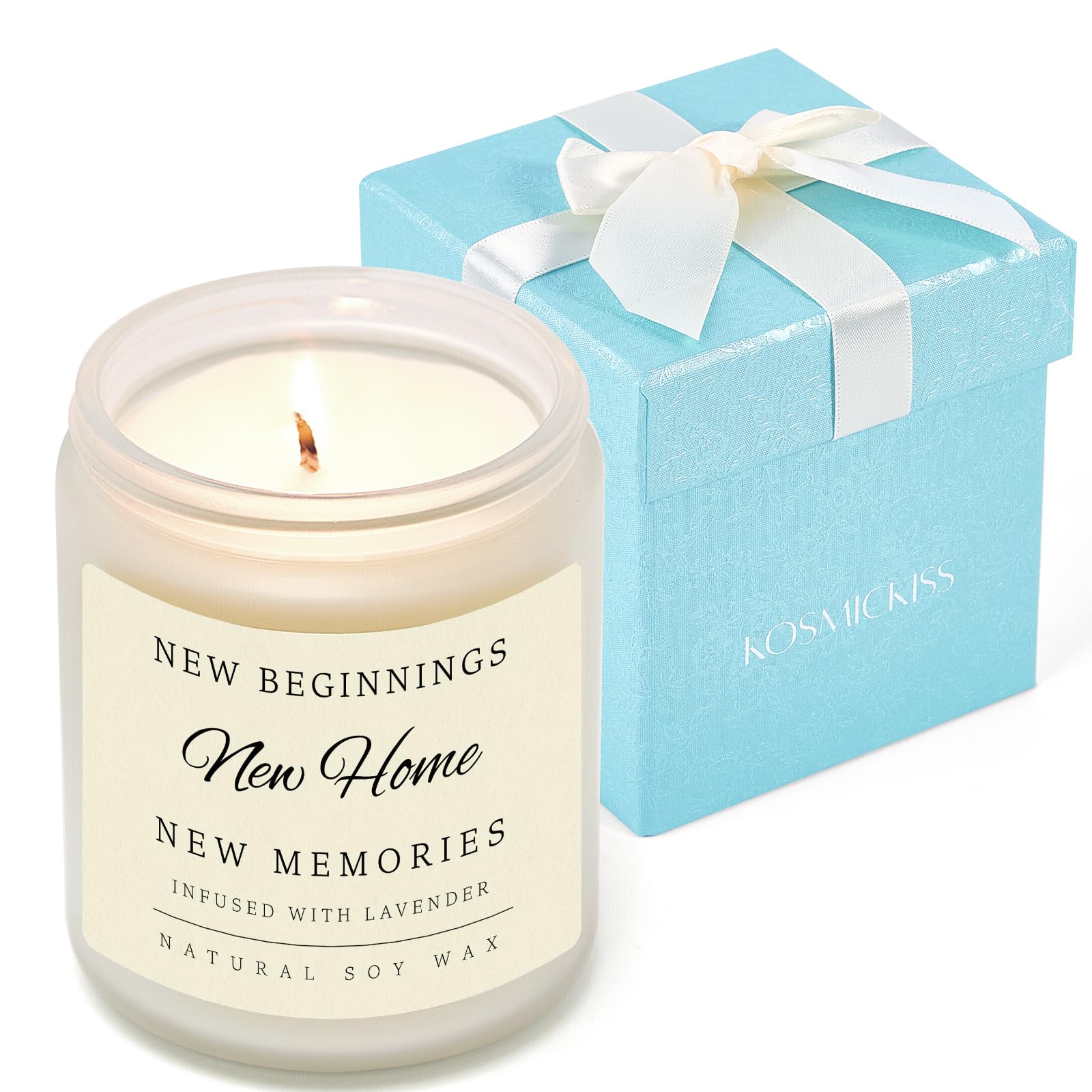 New Home Gifts, House Warming Gifts New Home for Women Men, Housewarming Gift Idea for Couple Homeowner Apartment Friends Family Closing Gift for Homes Buyers Lavender Scented Candle
