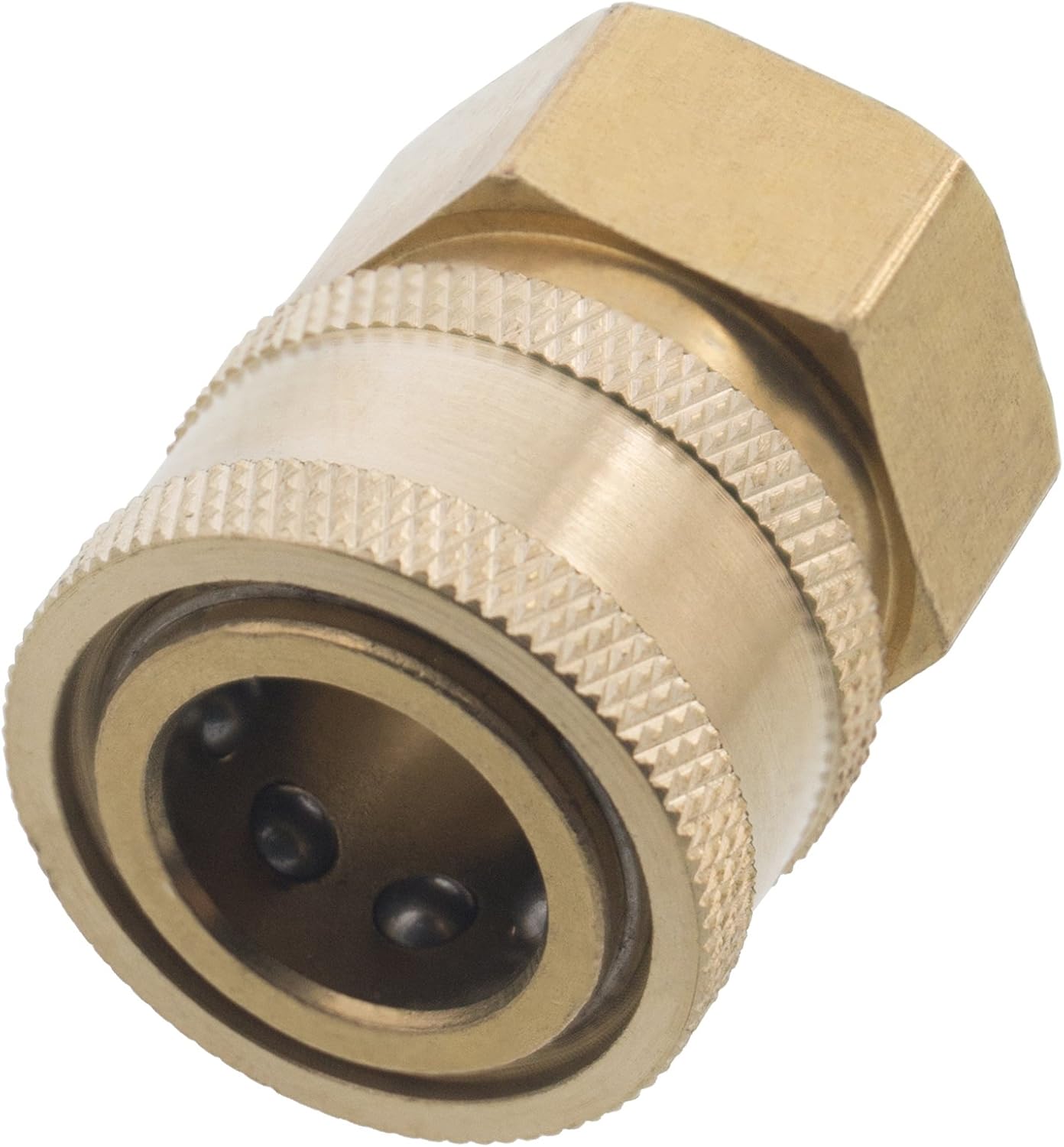 12 Pressure Washer 3/8in. Female NPT Quick Connect Brass Socket Set and Plug High Temp 4000 PSI 10.5 GPM