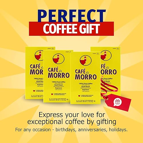 Miniatura 9 de Café El Morro estilo puertorriqueño expreso gourmet, cápsulas compatibles con Nespresso, paquete de 2 (20 unidades)