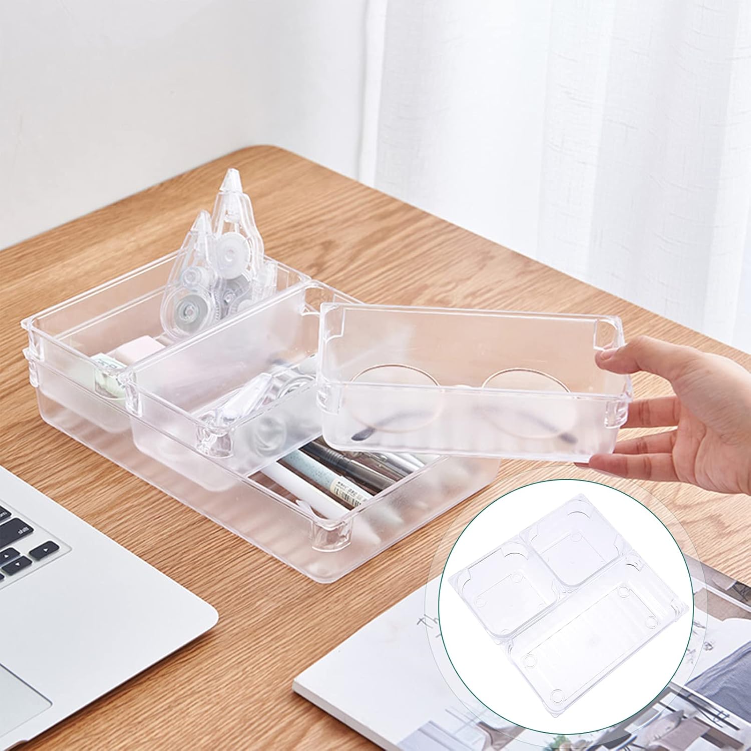 16pcs Makeup Organizer Storage Boxes Desktop Lipstick Container Multi-purpose Jewelry Cosmetic Display Case