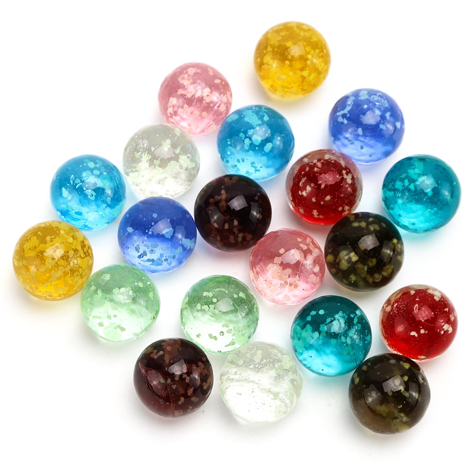 Ucradle Lot De 40 Billes Phosphorescentes Pour Enfants - Accessoires De Course En Marbre Pour Garçons Et Filles