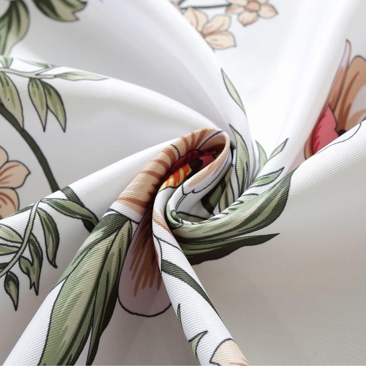 Honellaty Spring Summer Cherry Blossom Sage Green Tablecloth, Rectangular Table Cloth Anti-Wrinkle Spill Resistant, Easy Care Stain Resistant Table Cover(52×70 inch) - Image 7