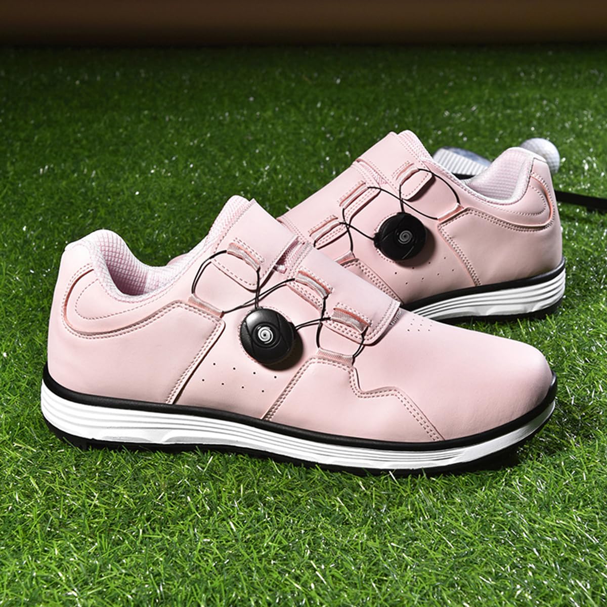 Zapatos de Golf Impermeables para Mujer sin Clavos | Zapatillas de golf profesionales clásicas para exteriores, tallas grandes