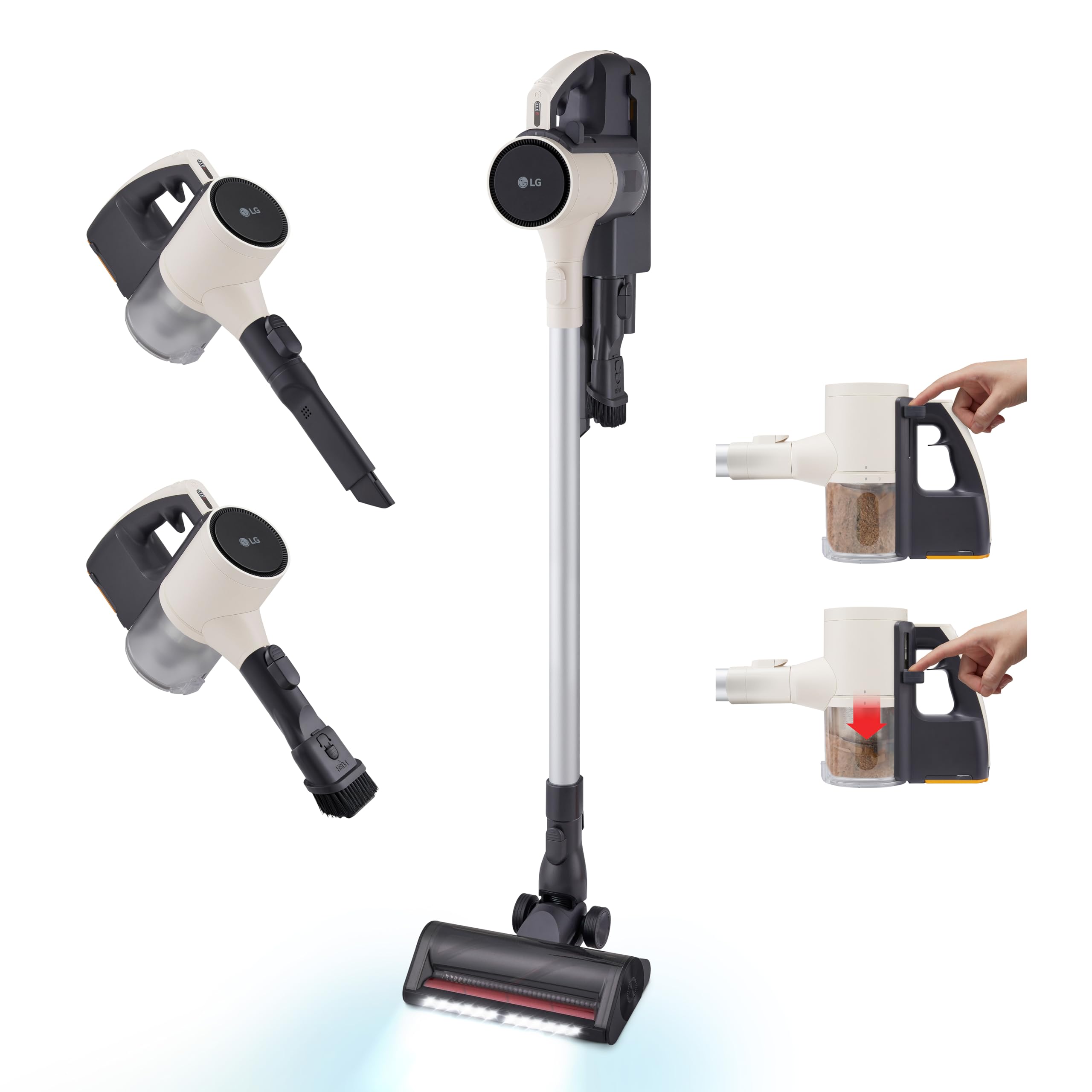 LG Cordzero Q3 Cordless Stick Vacuum Cleaner with Auto Multi-Surface Detect Dual Floor Max Lite Nozzle