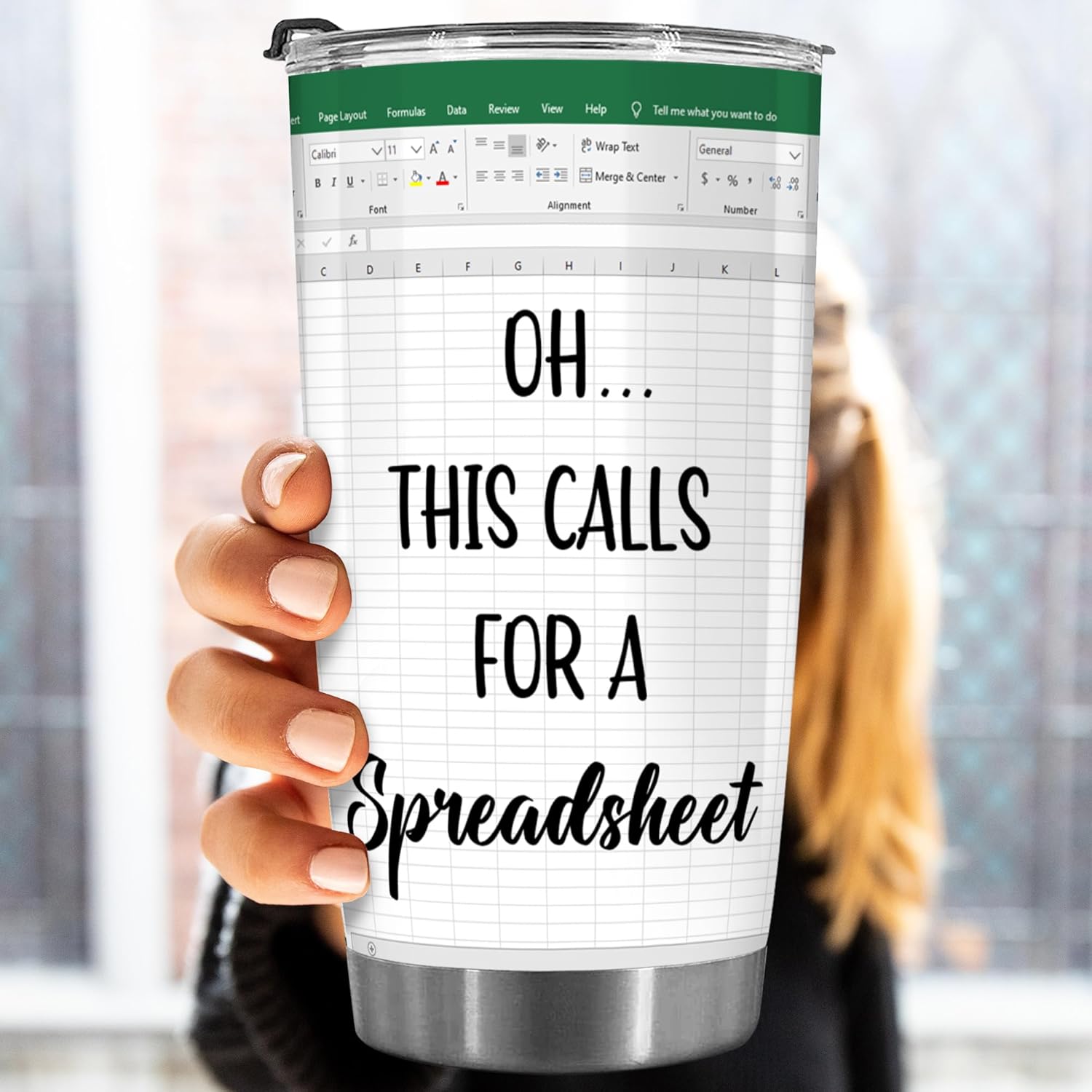 BECHUSKY Mugs For Accountants - Spreadsheet Gifts - This Calls for a Spreadsheet Tumbler - Spreadsheets Mug for Mentor Bosses Lady Manager Friend Leader Female Male Birthday - Boss Gift - Image 5