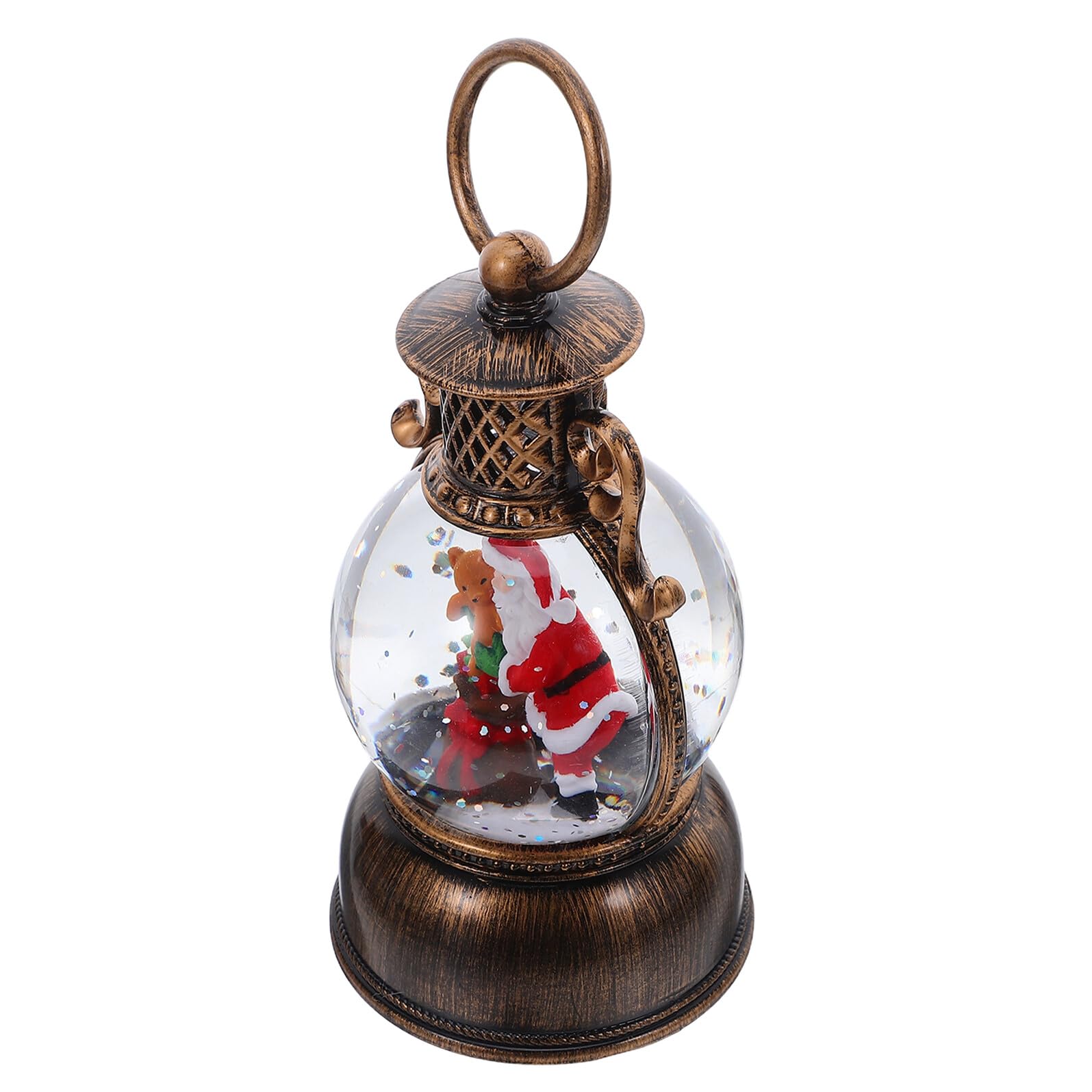 Luces de Muñeco de Nieve Navideño farol musical brillante y bola decorativa mesa