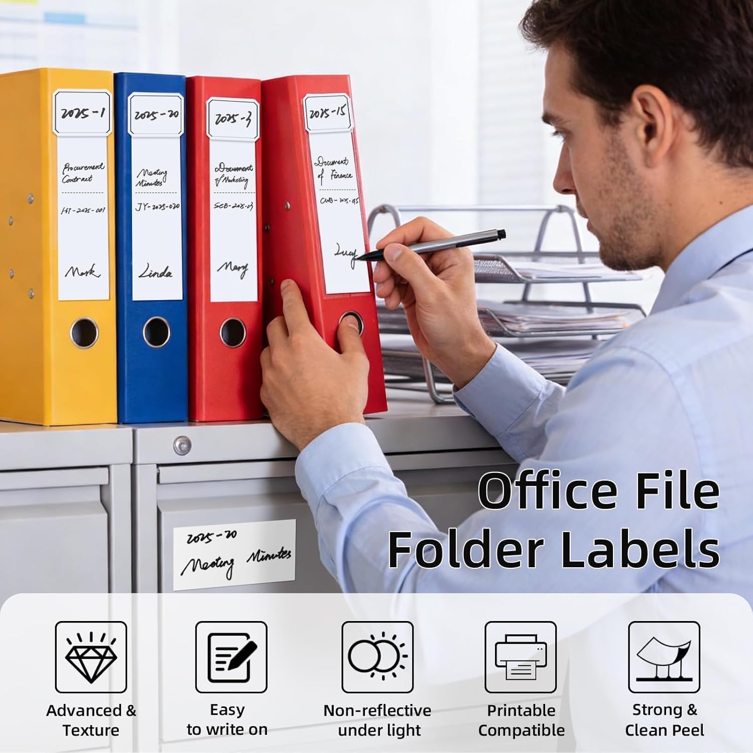 QYH Printable Sticker Paper for Printer, 240 Sheets 8.5x11 - White Matte Vinyl, Compatible with Inkjet/Laser & Cricut - Waterproof Vinyl Labels for Crafts, Kitchen, Classroom, Office & Small Business