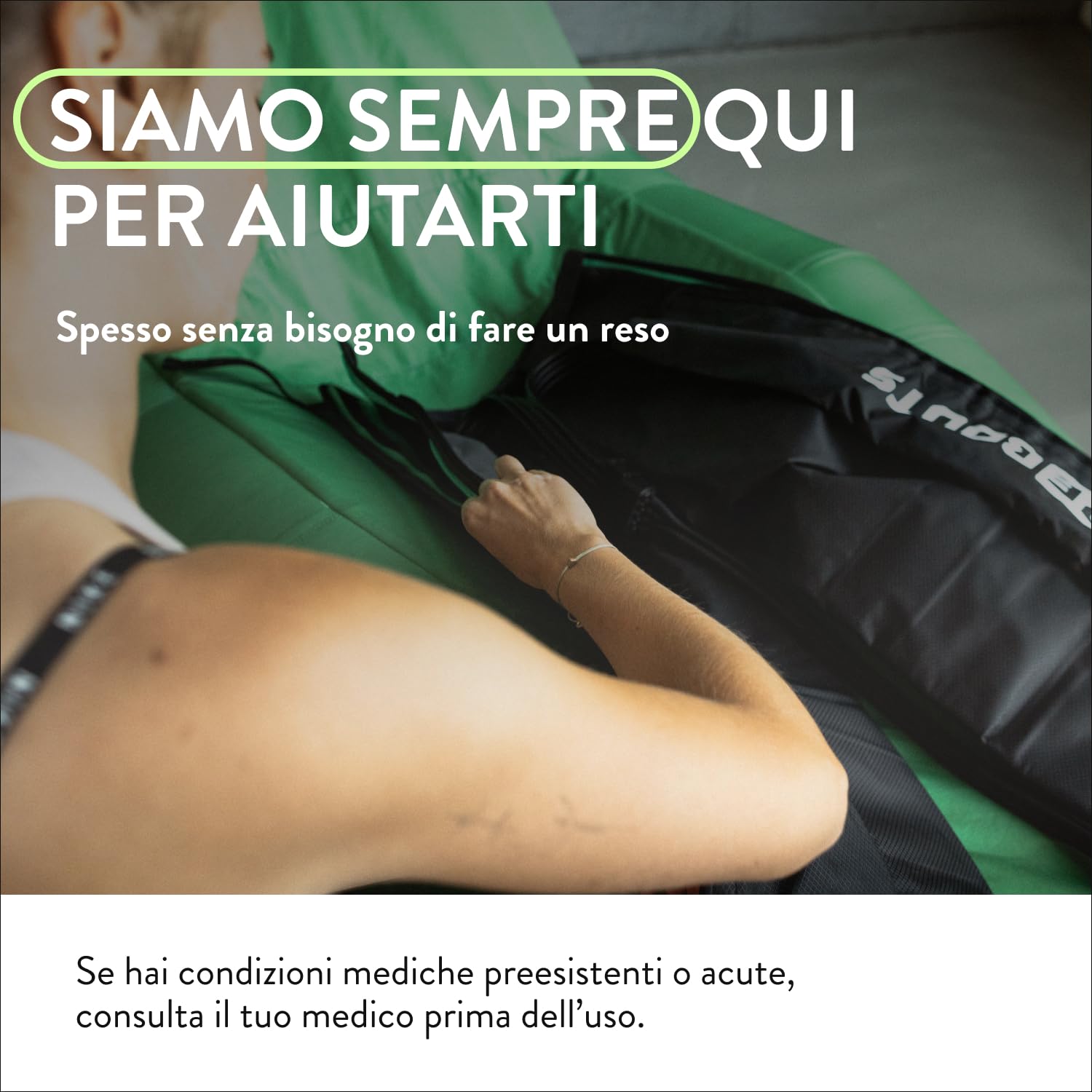 Go Lite Pants - Massaggiatore per gambe | 180 mmHg | 4 camere sovrapposte | per casa e in viaggio | L