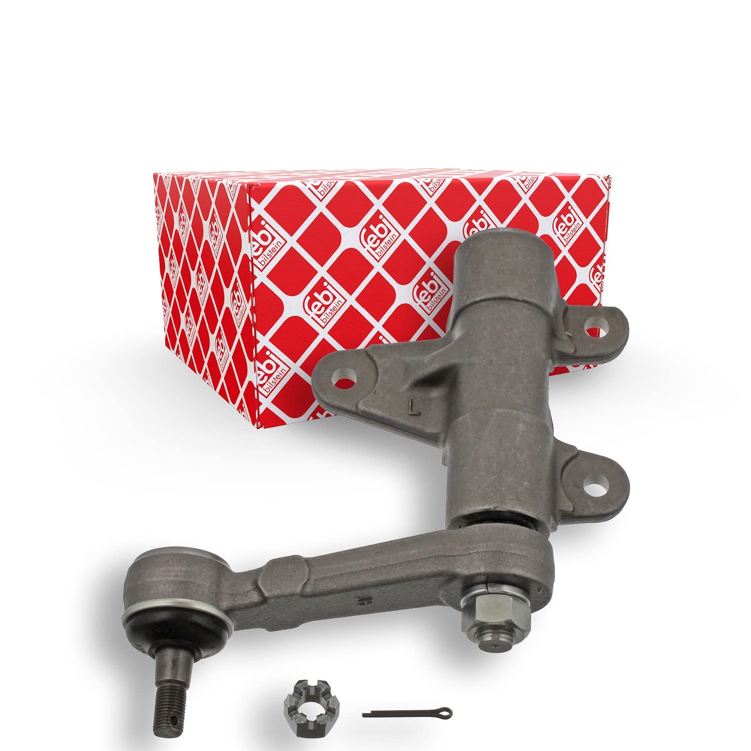 febi bilstein 41310 Lenkzwischenhebel mit Kronenmutter und Splint, 1 Stück