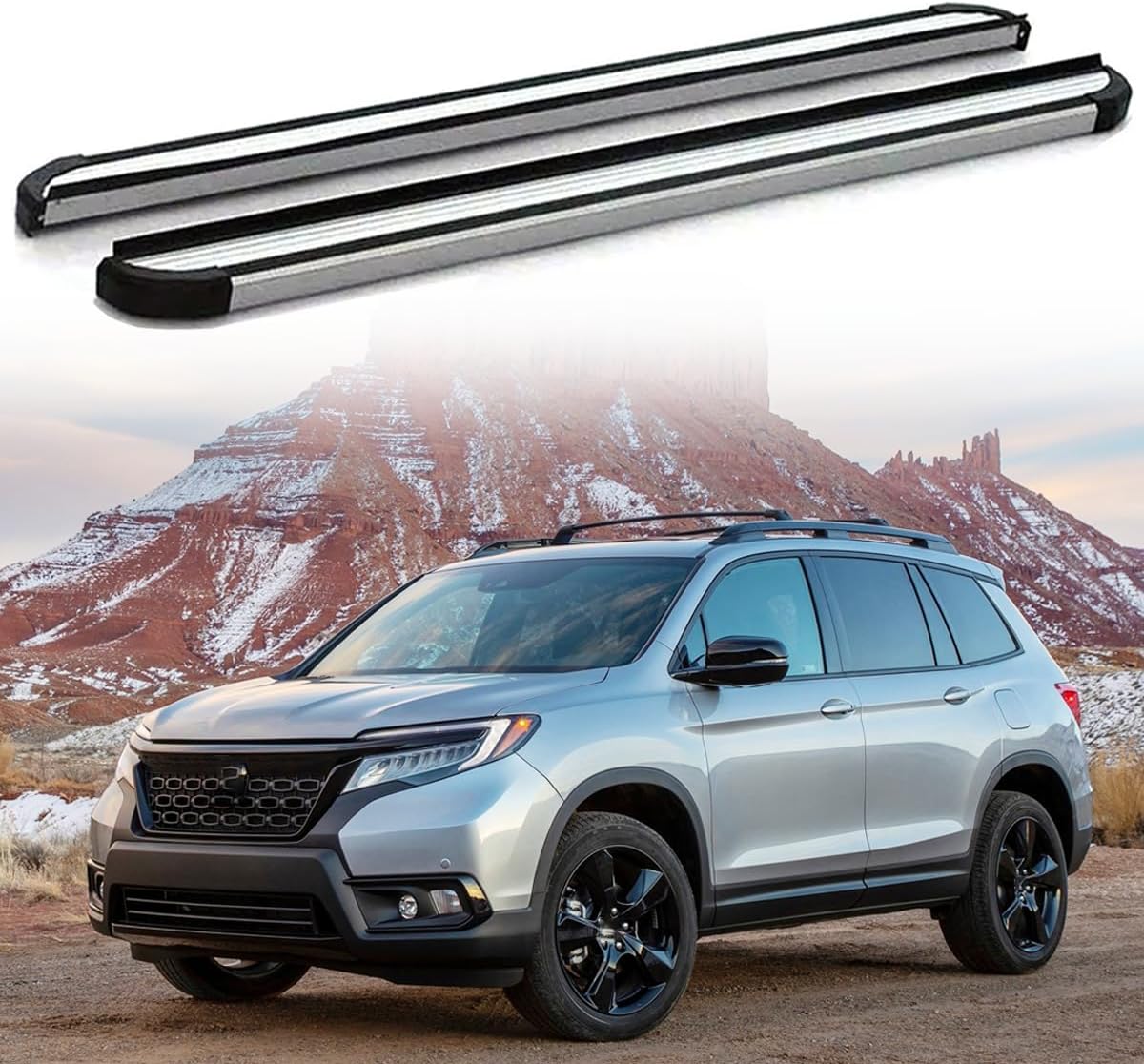 Running Board Side Step Aluminum Fits for Honda Passport 2019 2020 2021 2022 2023 2024 2025 Pedal Nerf Bar 2Pcs Fixed