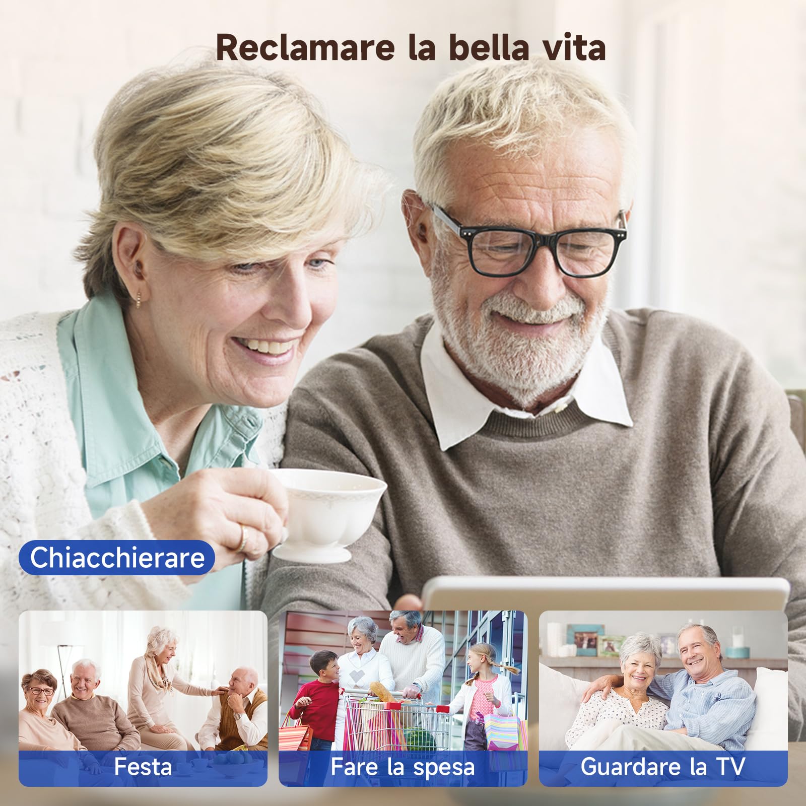 Britzgo Dispositivo ricaricabile Nuova tecnologia di riduzione del rumore Custodia di ricarica inclusa (un)