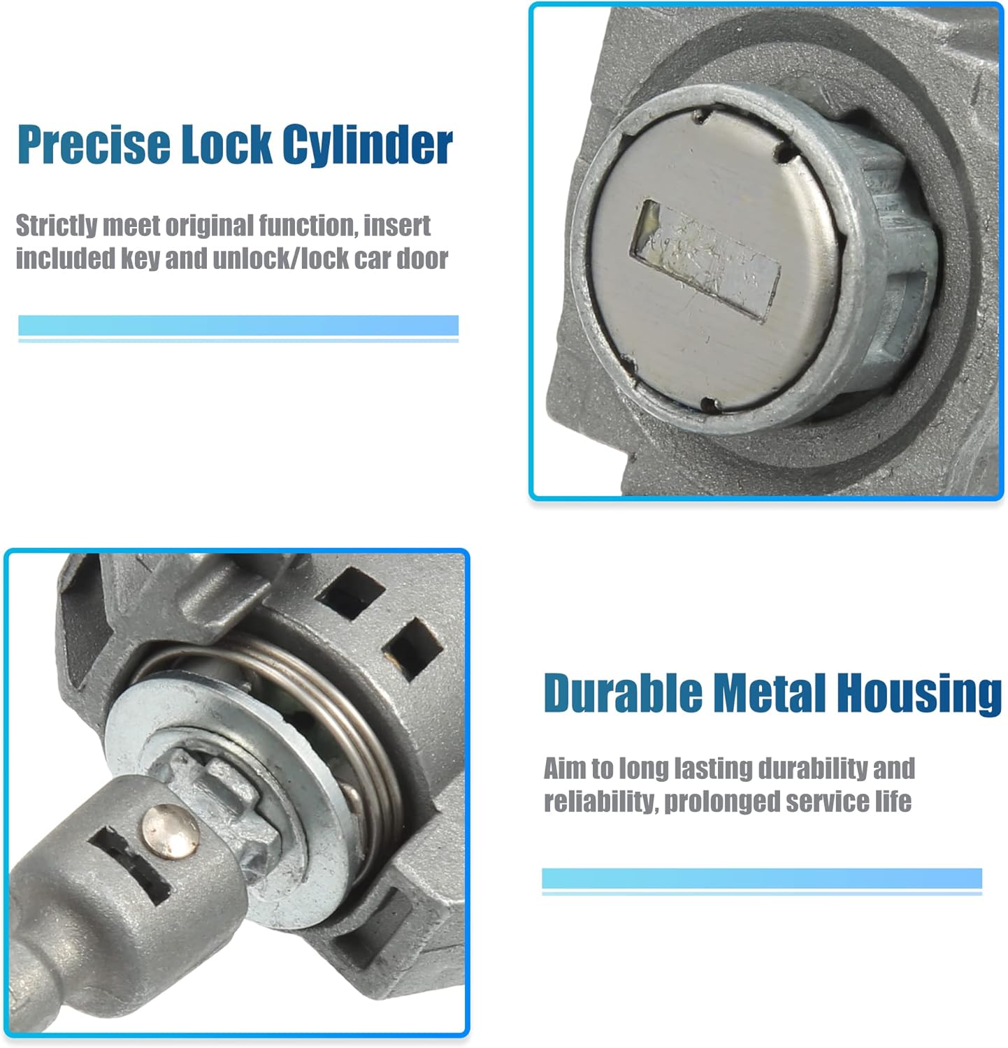 Cilindro Actuador De Bloqueo Central Para Puertas De Coche - 7 Kg De Fuerza, 12V, Universal, Fácil Instalación