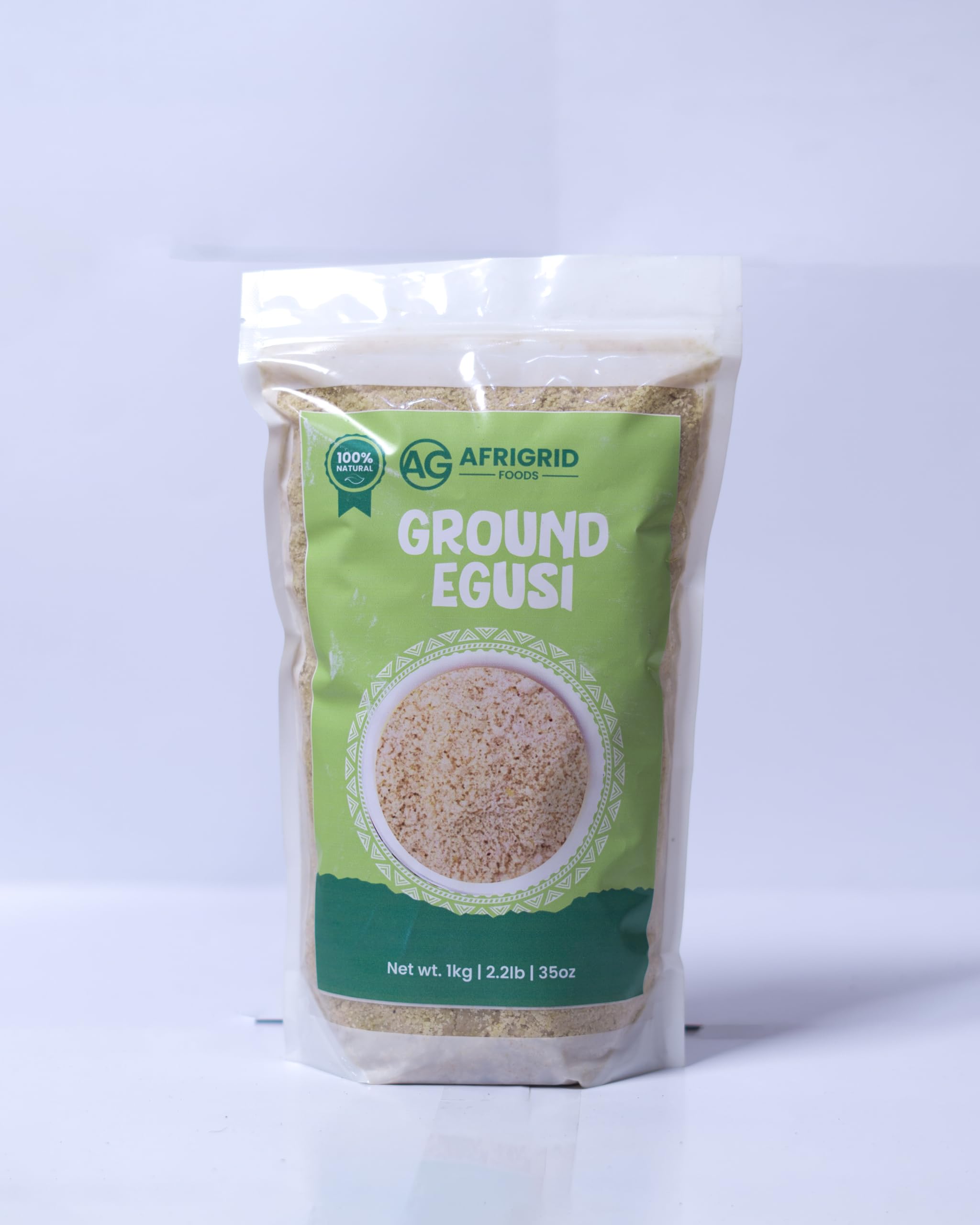 Egusi Ground by Afrigrid, Melon Seeds Ground 1kg| 2.2lb| 35oz