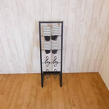 Amazon｜スリッパラック 4段 アイアン スリッパ立て スリッパ