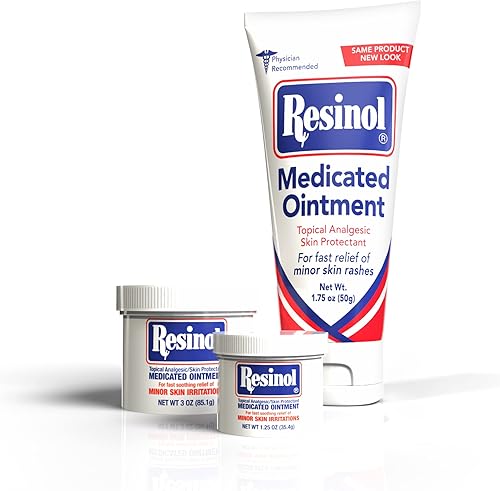 Miniatura 2 de Resinol Ungüento medicado para aliviar la picazón y proteger erupciones e irritaciones de la piel, tubo de 1.75 onzas