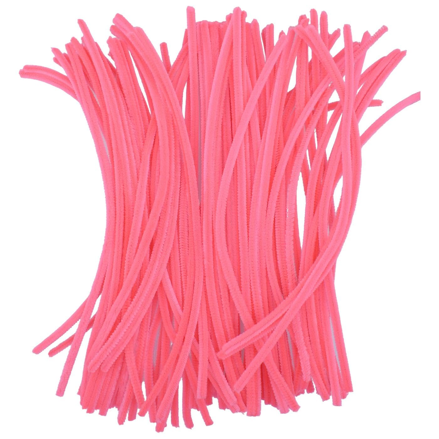 Pipe Cleaner, Passion Fruit Pink, Chenille, 30cm x 6mm, Pack of 100, for Floral Arrangements and Children Crafts-image-34