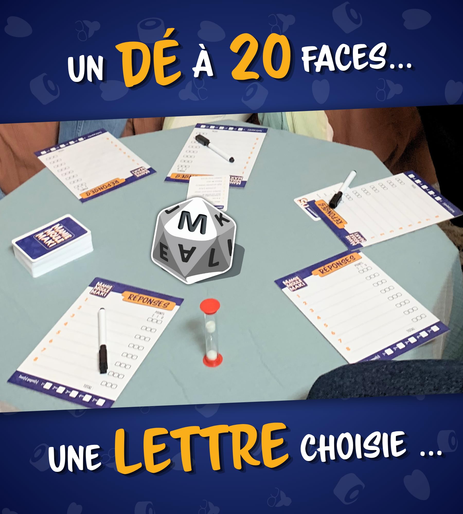 Mamie Moule Maki - Jeu de société Petit bac revisité 2 à 8 Joueurs