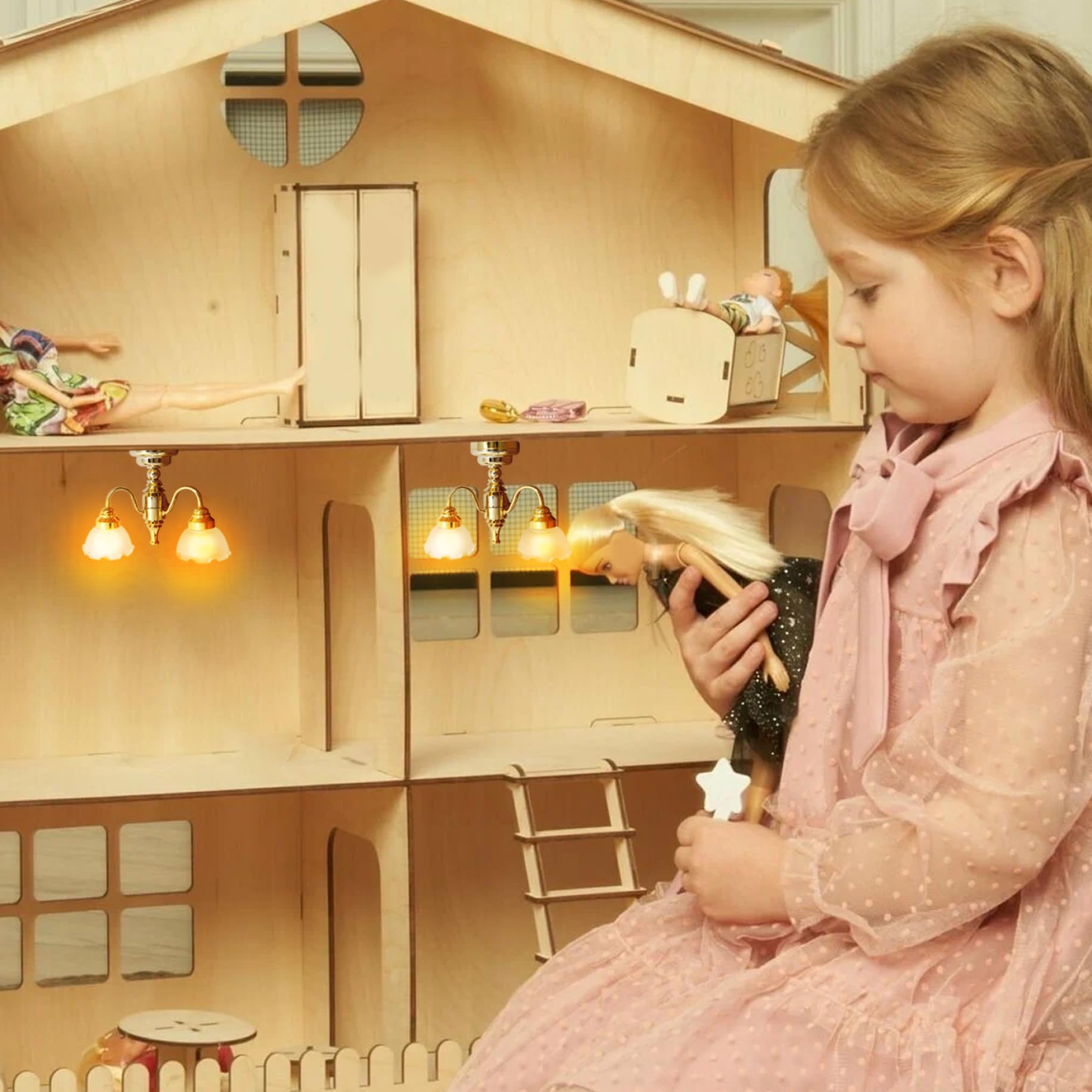 ミニチュア　ドールハウス　ライト　　　　　「おもちゃ屋さん」 Amazon.co.jp: まるでお城! ドールハウス ミニチュア LEDライト