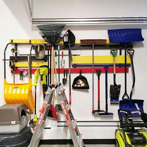 Miniatura 6 de Ganchos de almacenamiento de garaje, ganchos de pared de garaje para colgar, perchas resistentes en J, paquete de 12 (12G-3.5 pulgadas 12)