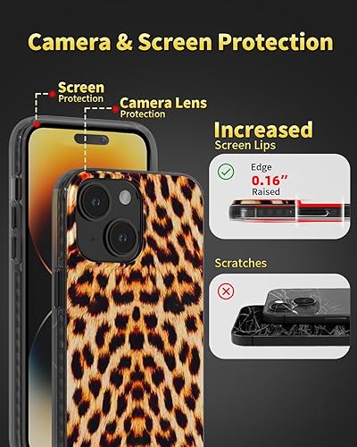 Miniatura 257 de SCORPIFY Funda para iPhone 14 [compatible con MagSafe] con diseño de mármol azul fantasía, bonita funda magnética para teléfono para mujeres, niñas