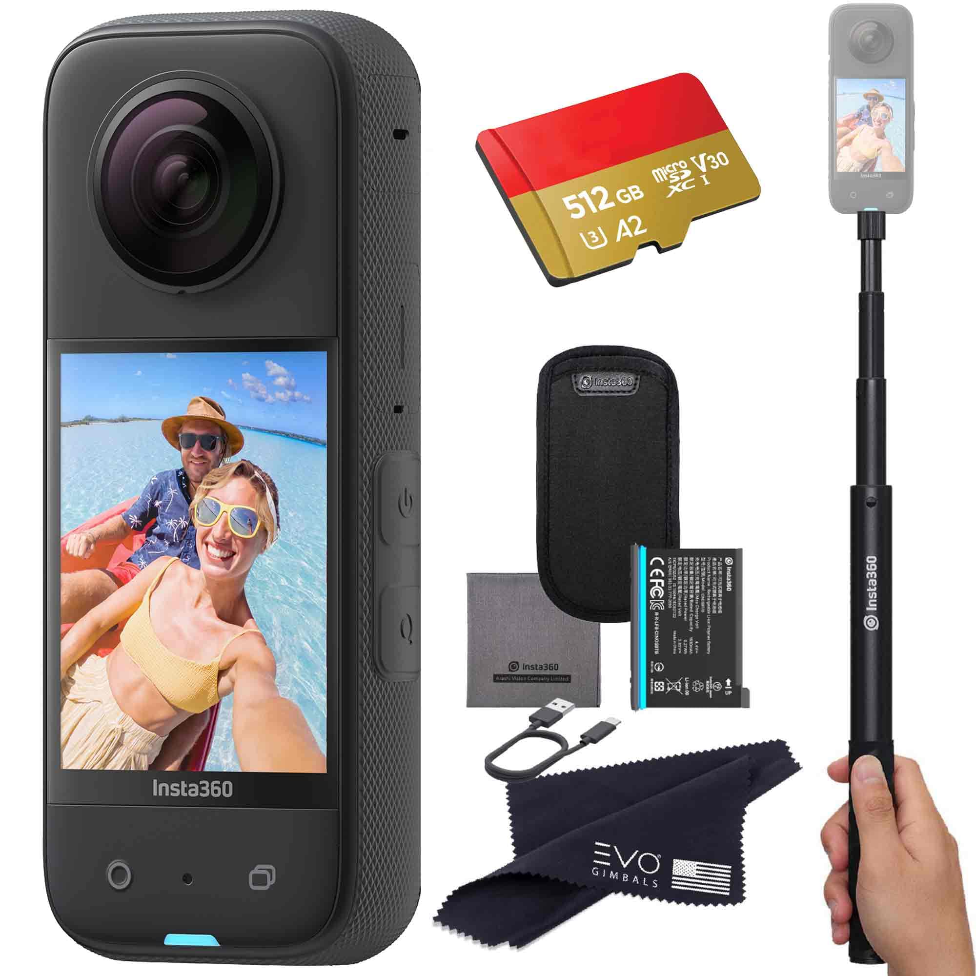 Insta360 X3 Basic Bundle- Waterproof 360 Action Camera with 1/2