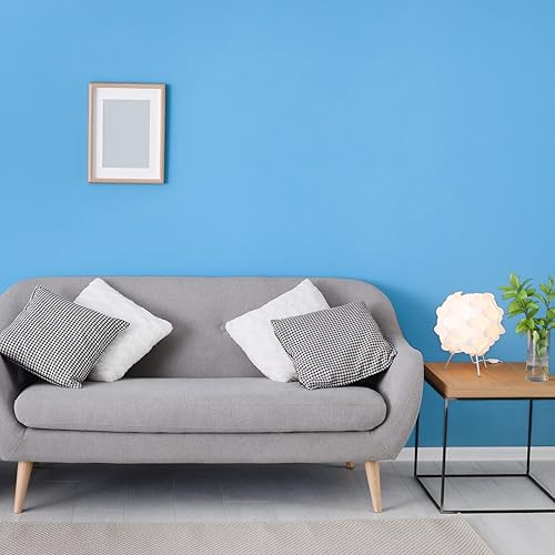 Miniatura 2 de VEELIKE Papel tapiz grueso azul claro despegable y adhesivo para dormitorio, habitación de niños, baño, cocina 15.7''x354'' Papel de contacto azul