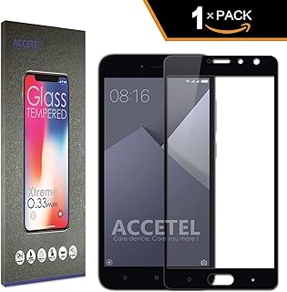 Accetel Xiaomi Redmi Pro Protector Cristal Templado Cobertura Completa Protector de Pantalla Completa Full Screen Cover Vidrio Templado para Xiaomi Redmi Pro 5,5'' Pulgadas - Negro Accetel Xiaomi Redmi Pro Protector Cristal Templado Cobertura Completa Protector de Pantalla Completa Full Screen Cover Vidrio Templado para Xiaomi Redmi Pro 5,5'' Pulgadas - Negro