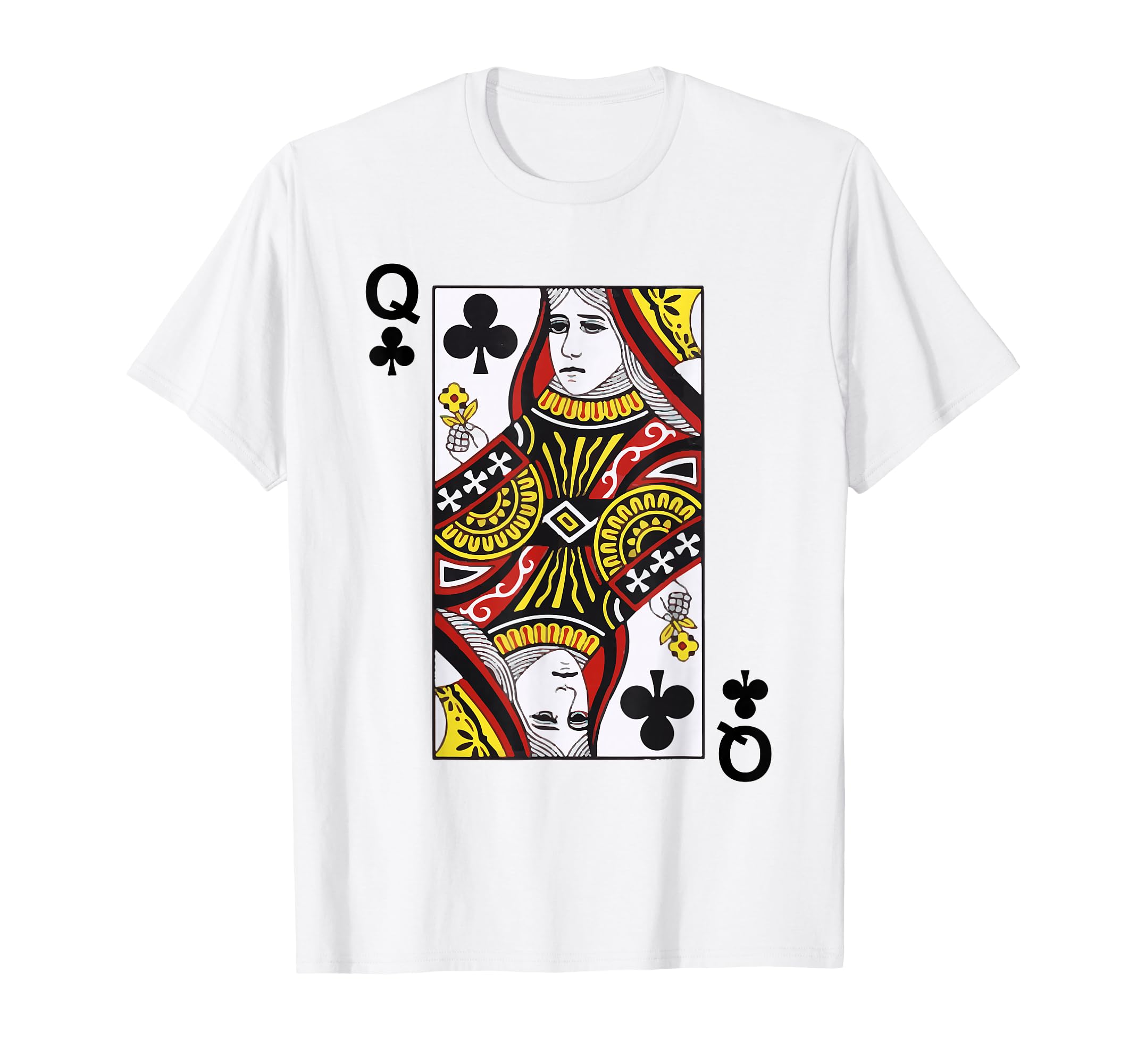 Queen of Clubs Blackjack Playing Cards Tshirt T-Shirt
