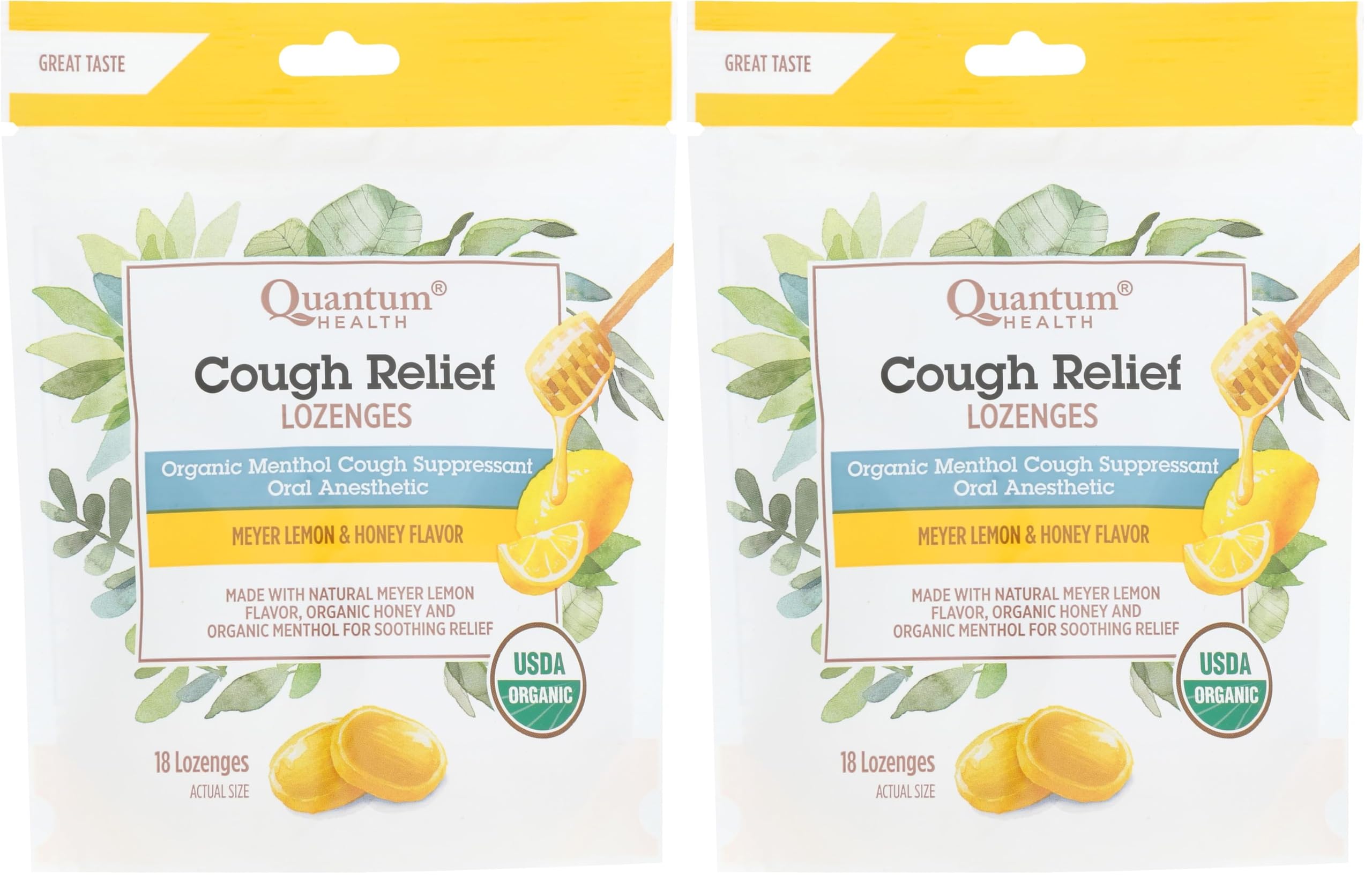 Quantum Health Organic Cough Relief Lozenges