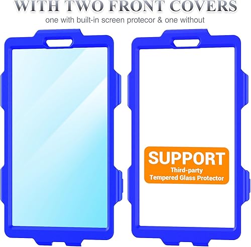 Miniatura 8 de SEYMAC stock Funda para tablet Lenovo Tab One (TB305FU) de 8.7 pulgadas a prueba de caídas con soporte giratorio de 360° y correa