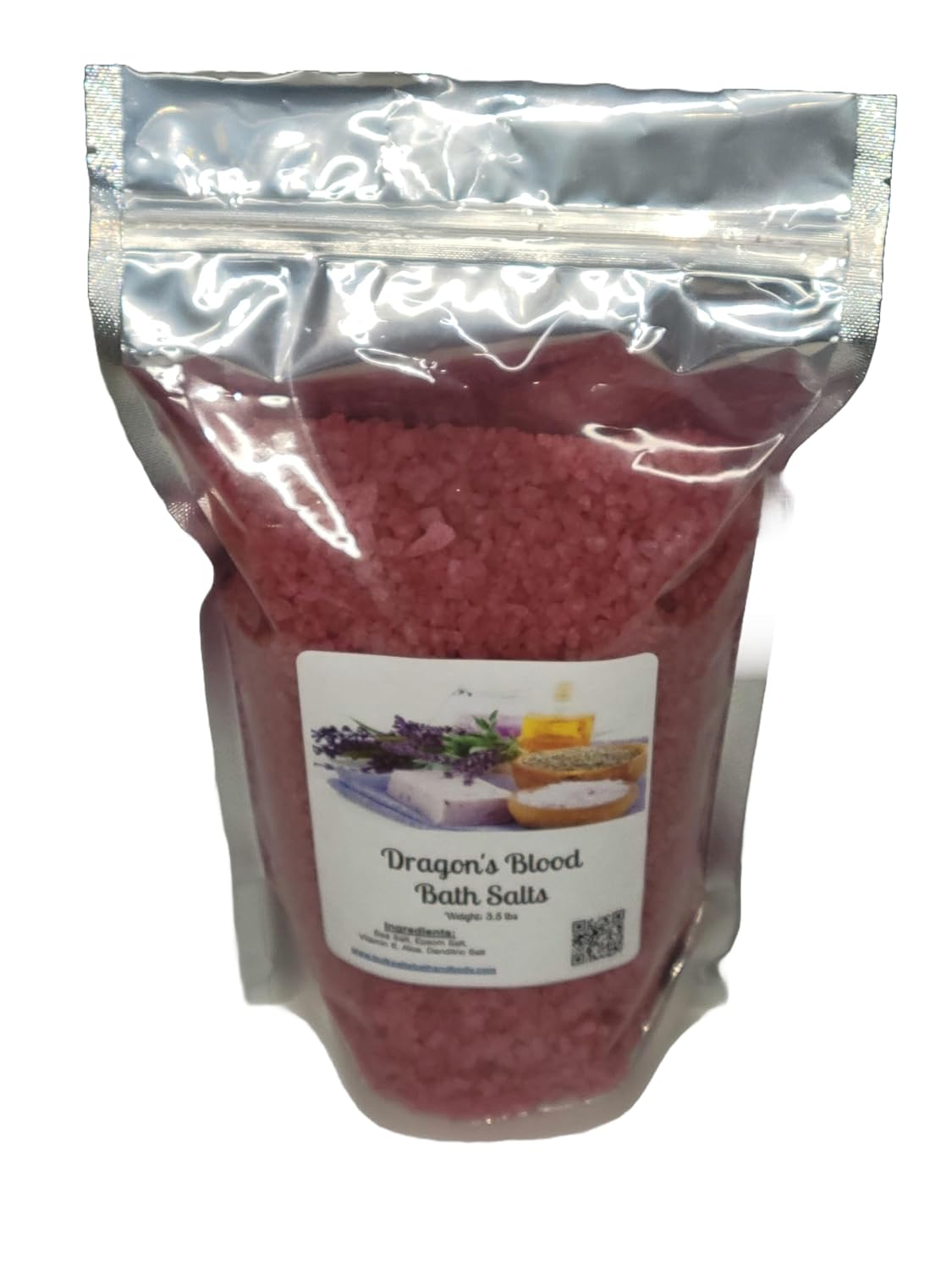 Bath Salts | 4lb Bag (64oz.) | Choose Your Scent | Epsom Salt | Sea Salt| Bathing | Body Care | Beauty | Relaxation | Spa | Pedicure | Manicure | Soak (Dragon’s Blood)