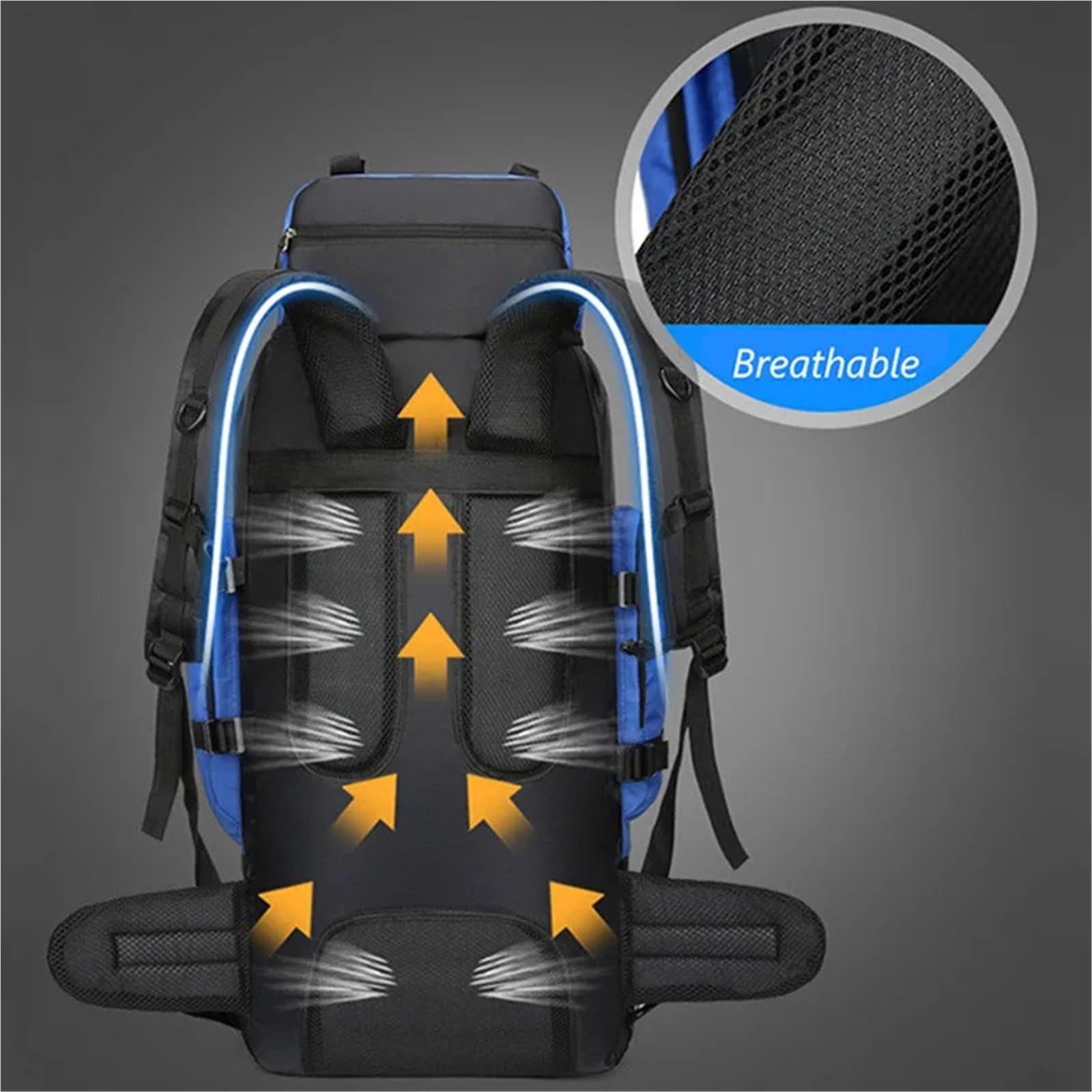 Outdoor-Rucksack 90L Wasserdicht Wandern Camping Rucksack Trekking Tasche Große Kapazität Reise Outdoor Sport Taschen Ausrüstung Männer