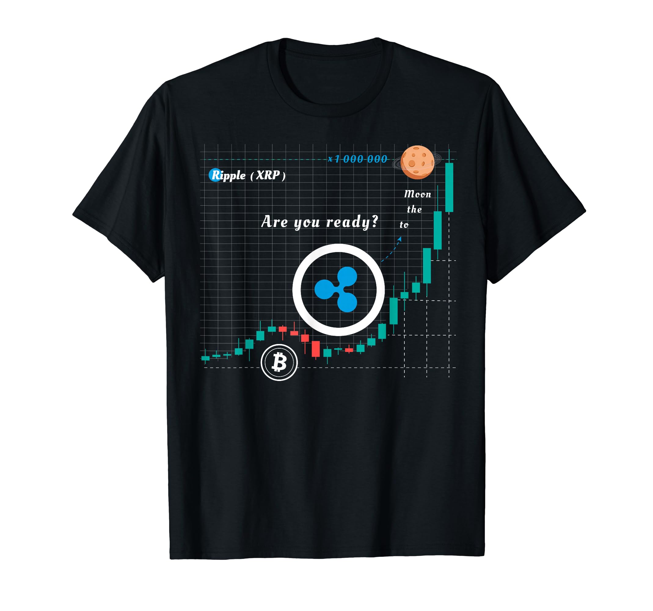 Amazon | ブロックチェーン 暗号通貨コイン リップル クリプト XRP ギフト Tシャツ | Tシャツ・カットソー 通販