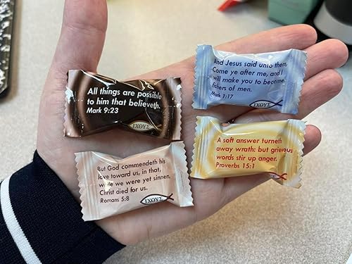 Miniatura 4 de Scripture Candy, caramelo duro de sabor crema surtido, 180 piezas