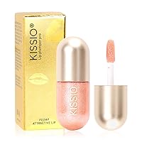 Vista 59 de KISSIO Plumper de labios, brillo de labios de color, potenciador de labios, extractos de plantas, suero labial que rellena los labios, brillo labial