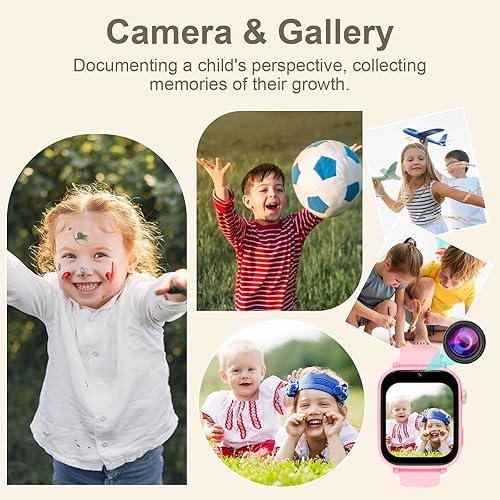 Miniatura 6 de Reloj inteligente para niños y niñas con rastreador GPS, llamadas 4G LTE y seguimiento de ubicación en tiempo real, reloj para niños con video chat,