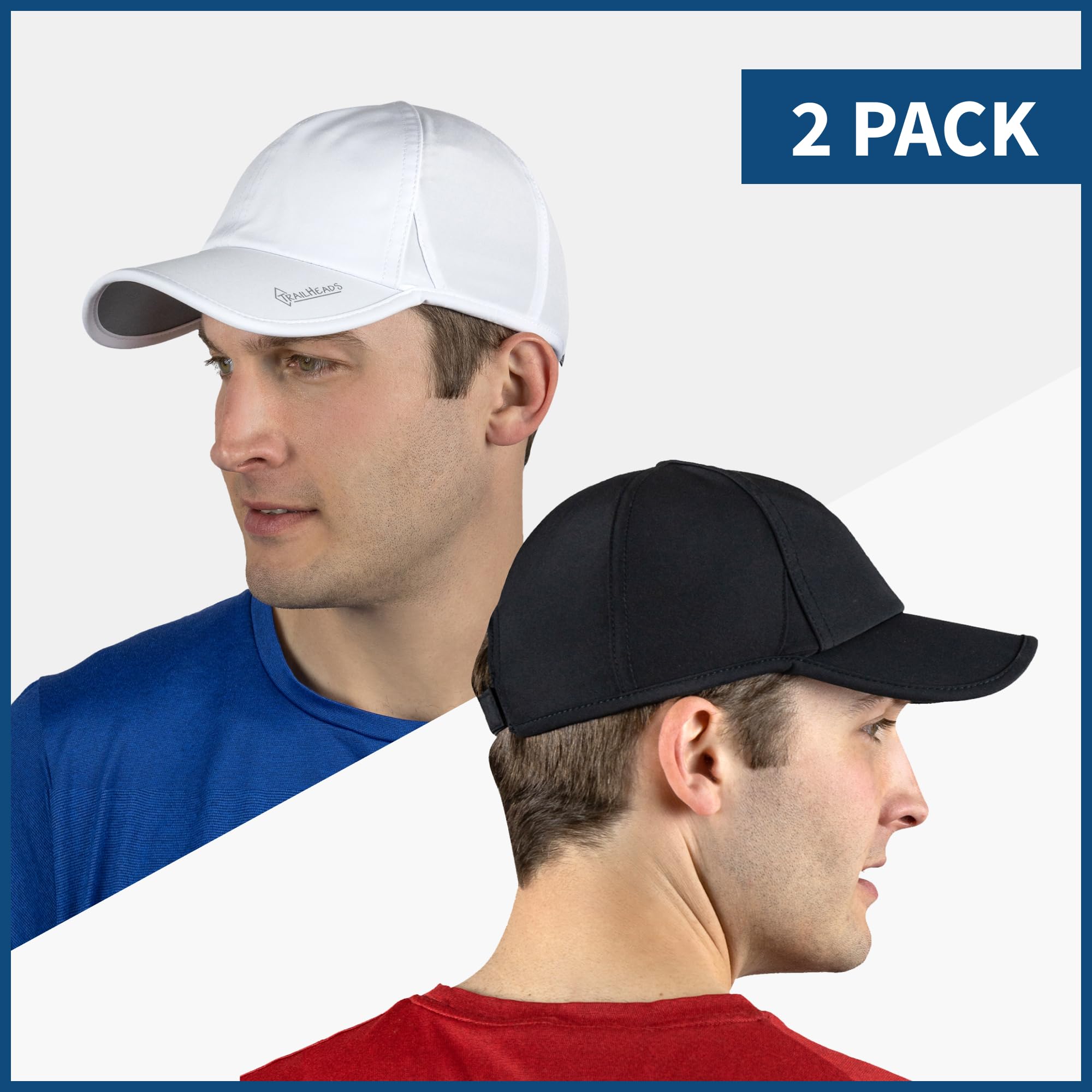 TrailHeads Cap Herren Sommer Mit UV-Schutz - Schnell Trocknende Sport Kappe - UPF 50 Laufkappe