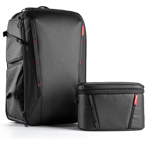 PGYTECH OneMo 2 35L-45L Camera Backpack with Shoulder Bag for 17" Laptop, Waterproof DSLR Camera Pack for Canon/Nikon/Sony, Extra Large Photography Bag, Drone Backpack for DJI Mini 3 Pro/Mavic 3/ FPV